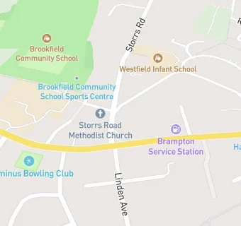 map for Storrs Road Church Centre