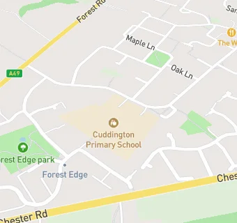 map for Cuddington Primary School