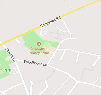 map for Gawsworth Primary School