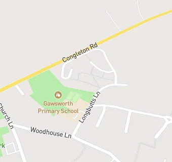 map for Gawsworth Primary School