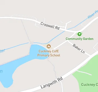 map for Cuckney CofE Primary School