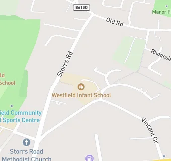 map for Westfield Infant School