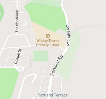 map for Whaley Thorns Primary School