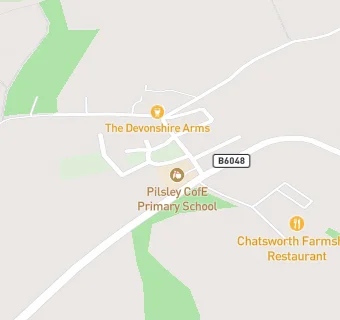 map for Pilsley CofE Primary School