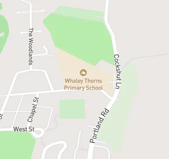 map for Whaley Thorns County Junior School