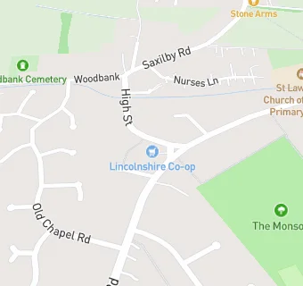 map for Lincolnshire Co-operative Society