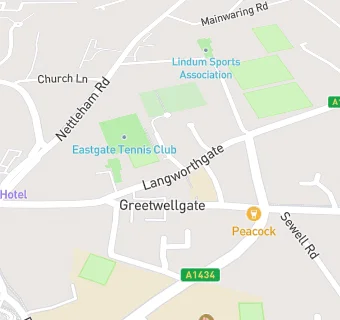 map for Eastgate Club