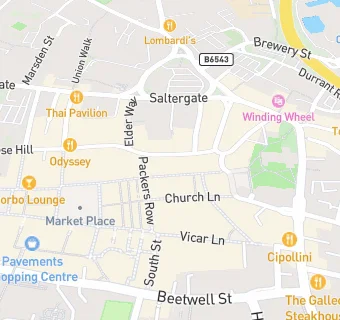 map for Greggs (Burlington Street)