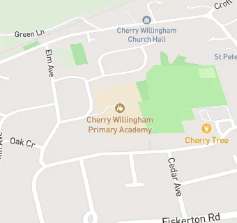 map for Cherry Willingham County Junior School