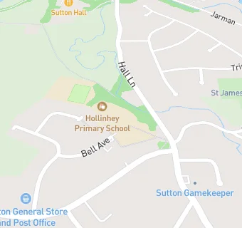 map for Hollinhey Primary School