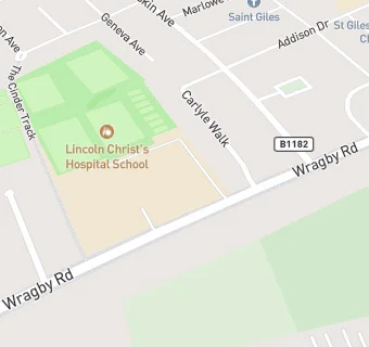 map for Lincoln Christ's Hospital School