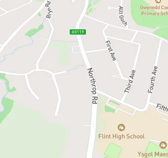 map for Rhiwlas Nursing Home