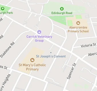 map for St Joseph's Convent School