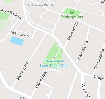 map for Chesterfield Lawn Tennis Club