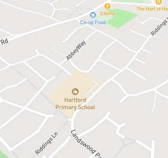 map for Hartford Primary School