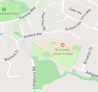 map for Brockwell Nursery and Infant School