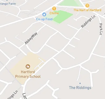 map for Hartford Primary School