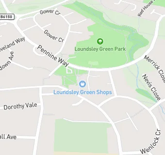 map for Loundsley Green Fish Bar