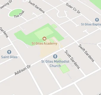 map for St Giles Academy