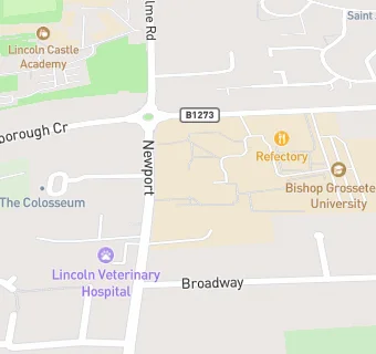 map for Bishop Grosseteste University