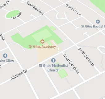 map for Lincoln St Gile's Infant School