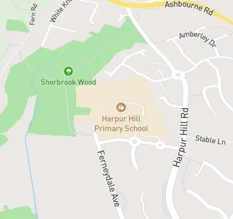 map for Harpur Hill Primary School