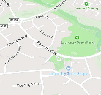 map for Loundsley Green Methodist Church