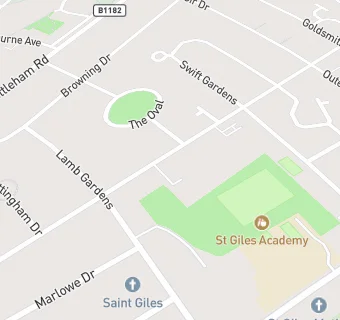 map for Lincoln Myle Cross Junior School