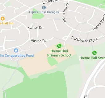 map for Holme Hall Primary School