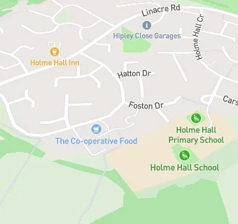 map for Holme Hall Pharmacy