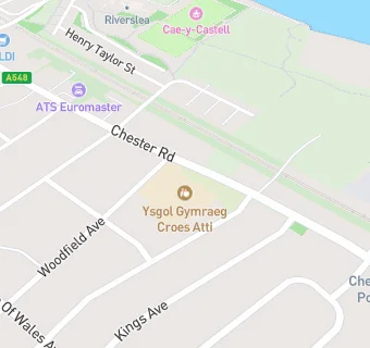 map for Ysgol Gymraeg Croes Atti