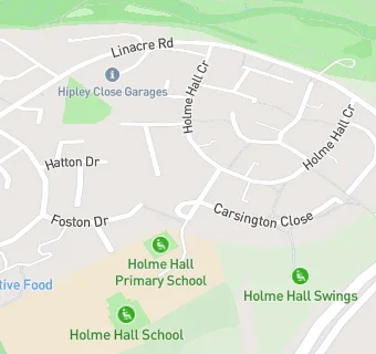 map for Holme Hall Primary School Mellors Catering Services