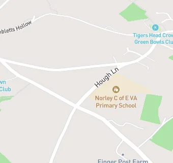 map for Norley CE Primary School