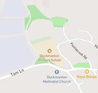 map for Duckmanton Primary School