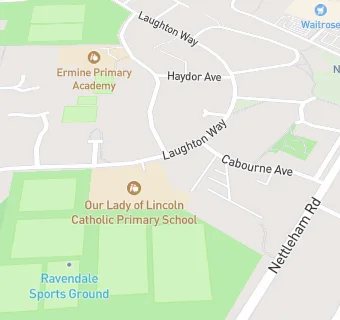 map for Our Lady of Lincoln Catholic Primary School