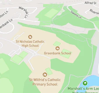 map for Greenbank School