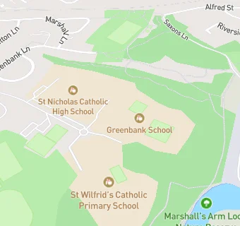 map for Greenbank School