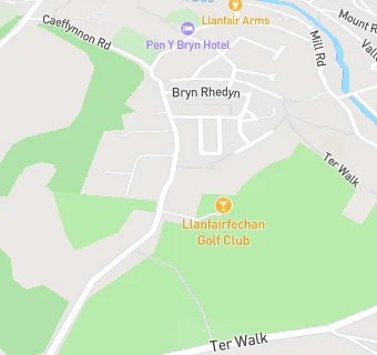 map for Llanfairfechan Golf Club