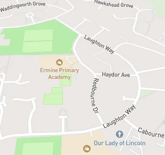 map for Ermine Primary Academy