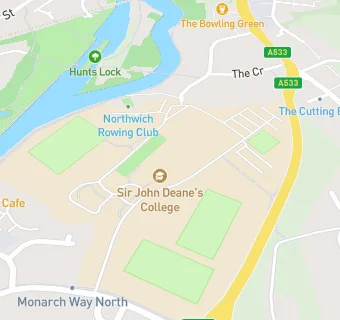 map for Sir John Deanes College