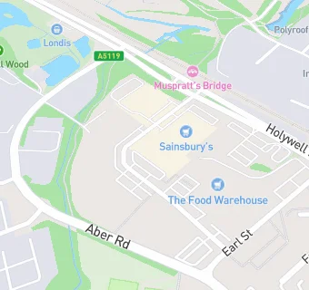 map for Asda Flint