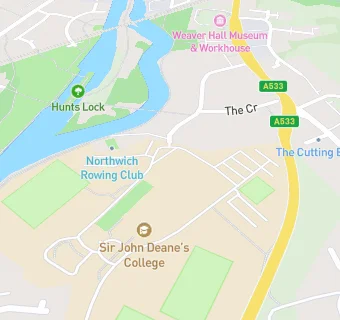 map for Sir John Deane's College