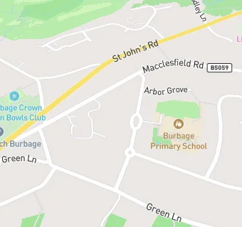 map for Burbage Primary School