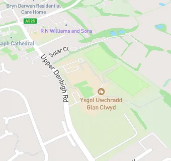 map for Ysgol Uwchradd Glan Clwyd