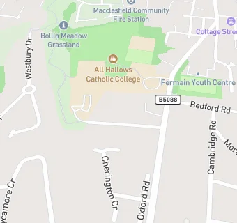 map for All Hallows College