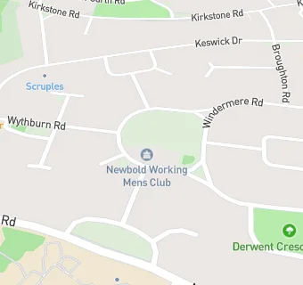 map for Newbold Working Mens Club