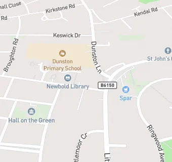 map for Newbold Surgery