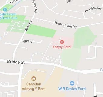 map for Ysbyty Cefni Hospital