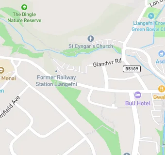 map for Llangefni Kebab & Burger House