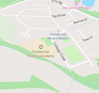 map for Poolsbrook Primary Academy